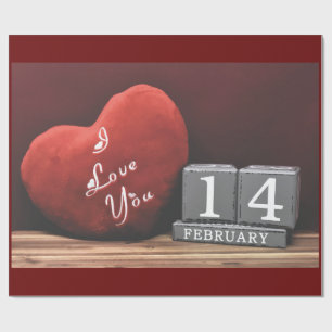 Heart & Love Valentine's Day Wrapping Paper