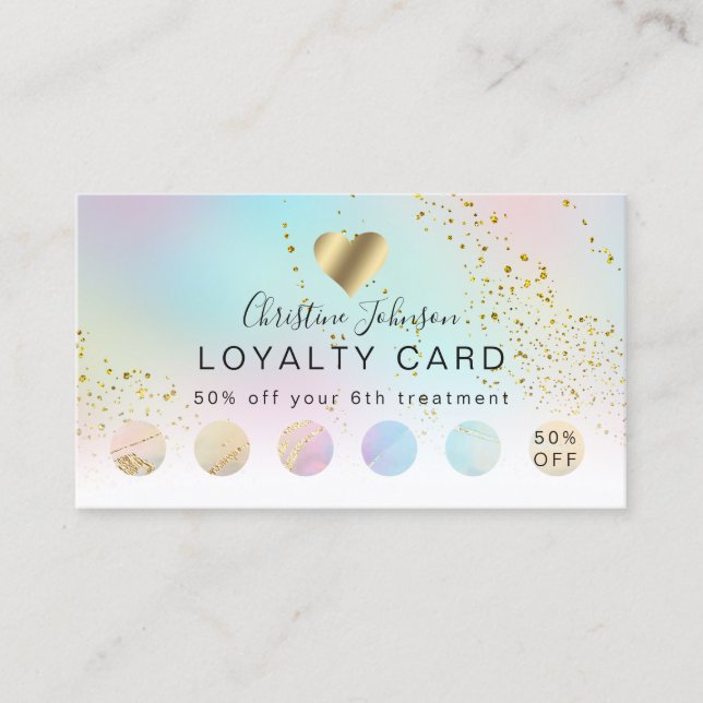 heart  loyalty card (Front)