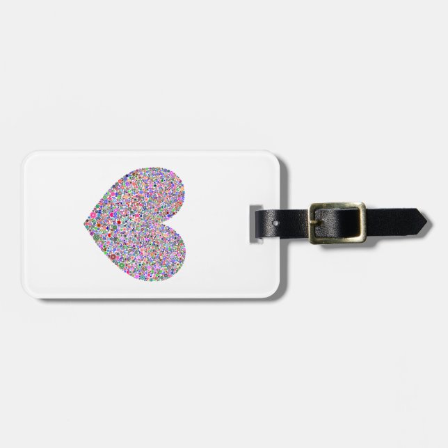 Heart Luggage Tag (Front Horizontal)