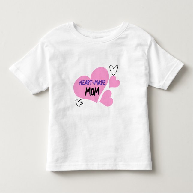 Heart-Made Mum Adoptive Mum Toddler T-Shirt (Front)