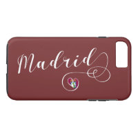 Heart Madrid Cell Phone Case, Spain