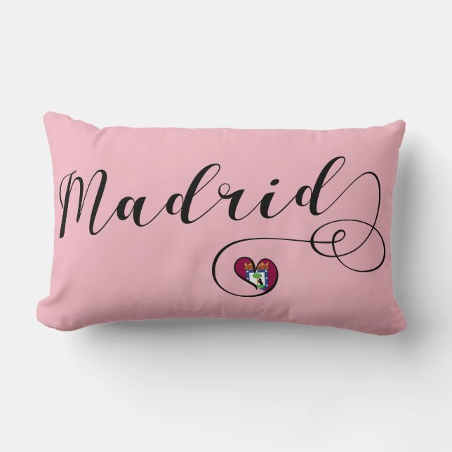 Heart Madrid Cushion, Spanish Lumbar Cushion (Front)