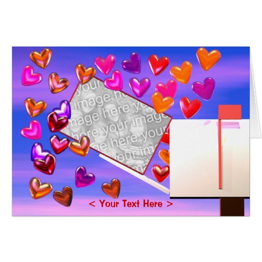 Heart Mail Photo Frame Card