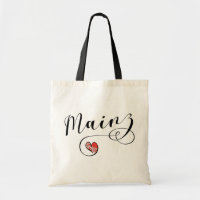Heart Mainz Flag, I Love Mainz, Meenz Tote Bag