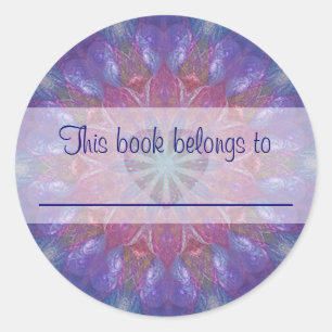 Heart Mandala Classic Round Sticker