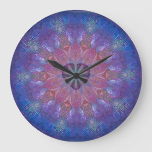 Heart Mandala Large Clock
