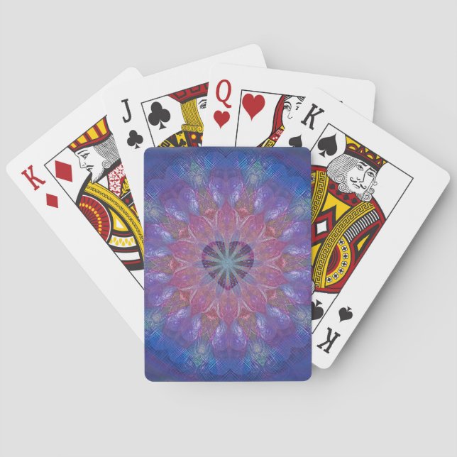 Heart Mandala Playing Cards (Back)