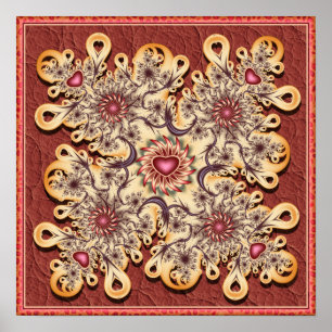 Heart Mandala Poster