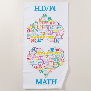 Heart Math Beach Towel