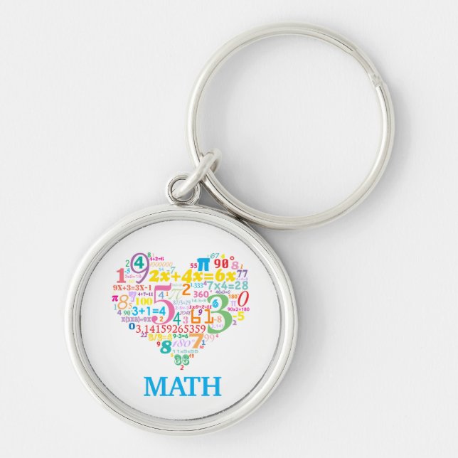 Heart Math Key Ring (Front)