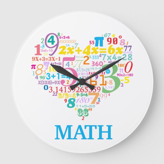 Heart Math Large Clock (Front)