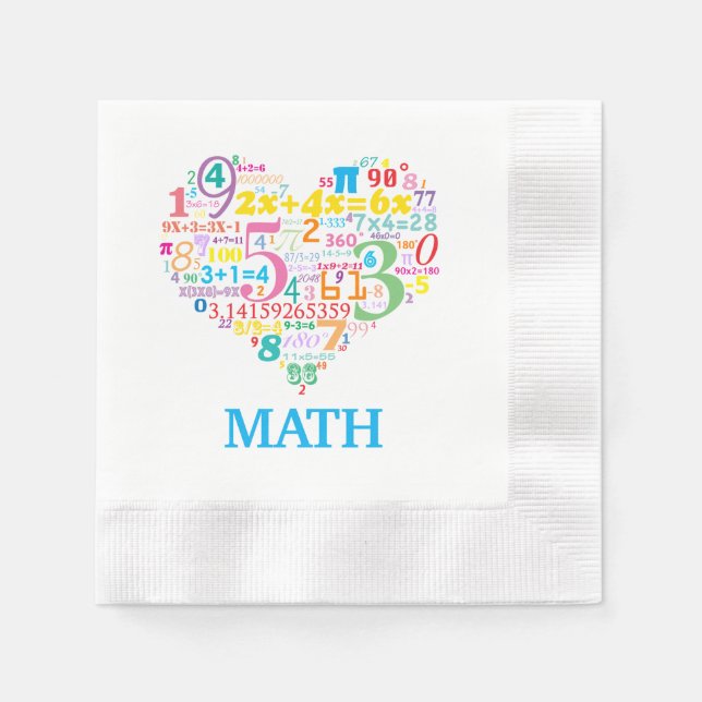 Heart Math Napkin (Front)
