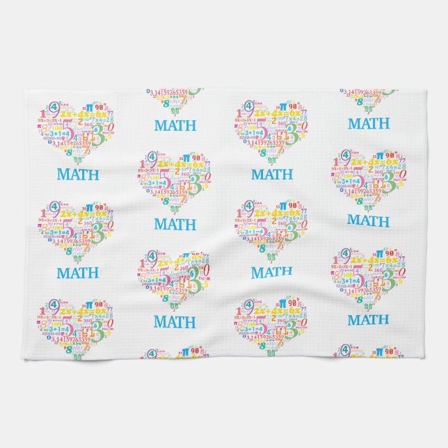 Heart Math Tea Towel (Horizontal)