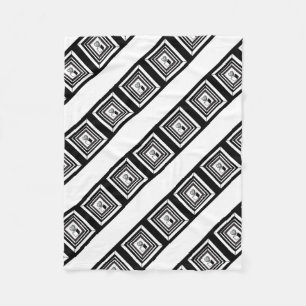 heart maze fleece blanket