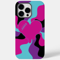 Heart Melt - Pink, Purple, Blue and Black 