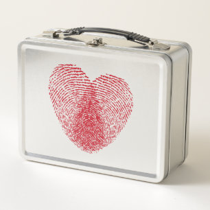Heart Metal Lunch Box