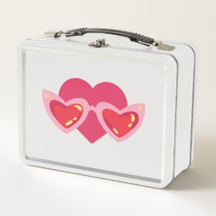 Heart Metal Lunch Box