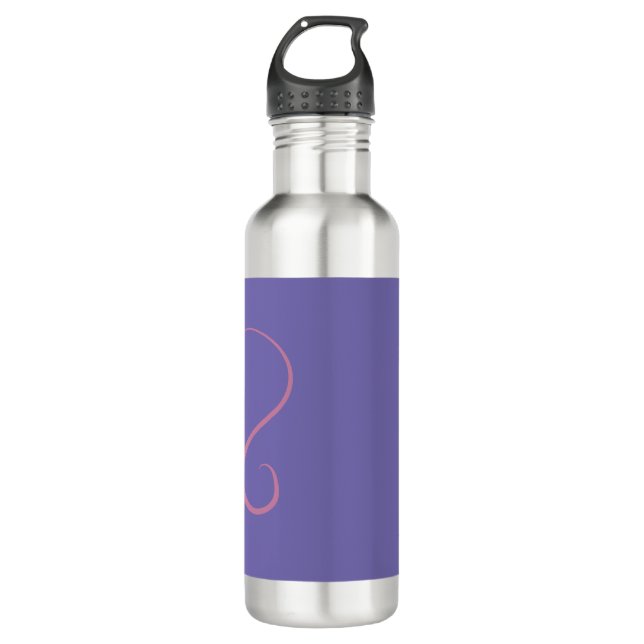 Heart Momma stainless steal water bottle 24oz (Front)