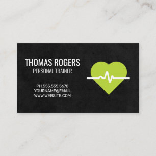 Heart Monitor   Personal Trainer   Fitness Business Card