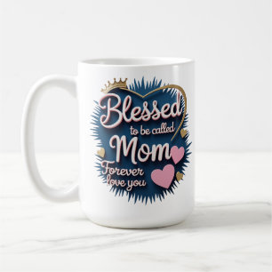 Heart Mother's Day Mug   Cute Gift for Mom   15oz
