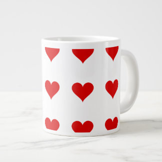Heart Mug, Walentine`s Day, Friends Large Coffee Mug