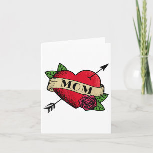 Heart Mum Tattoo _1  Card