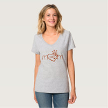 Heart Mum V-Neck CHD T-Shirt