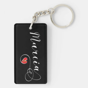 Heart Murcia Flag, Spain, I Love Murcia Key Ring