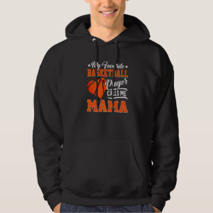 Heart My Favourite Basketball Player Calls Me Mama Hoodie