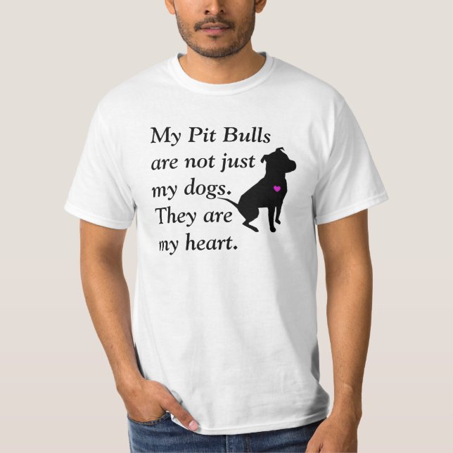 Heart my Pit Bull T-Shirt (Front)