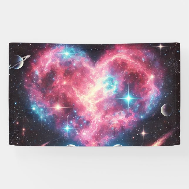 Heart Nebula Space Banner (Horizontal)