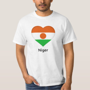 Heart - Niger Flag T-Shirt