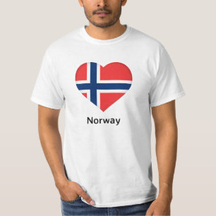 Heart - Norway Flag T-Shirt
