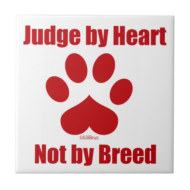 Heart Not Breed Tile (Front)