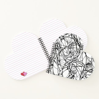 Heart Notebook: DIY Colour Your Own: art gift Notebook