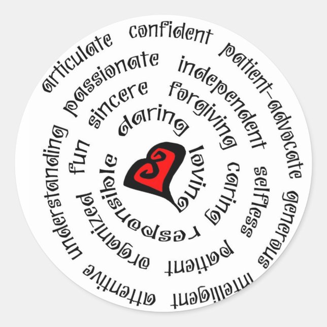 heart nurse copy classic round sticker (Front)