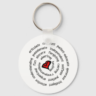 heart nurse copy key ring
