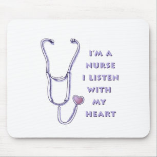 Heart nurse mouse pad