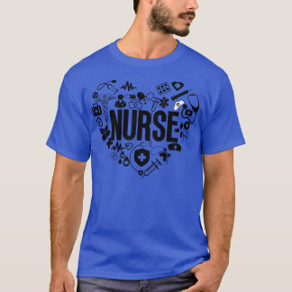 Heart Nurse Word Cloud 1 T-Shirt