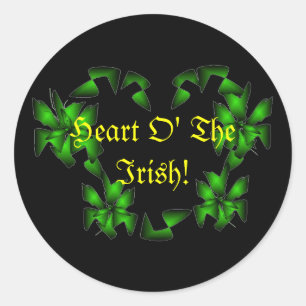 Heart O The Irish Sticker - Customisable