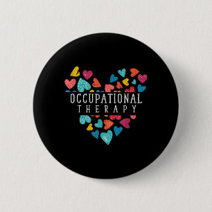 Heart Occupational Therapist Occupational Therapy 6 Cm Round Badge