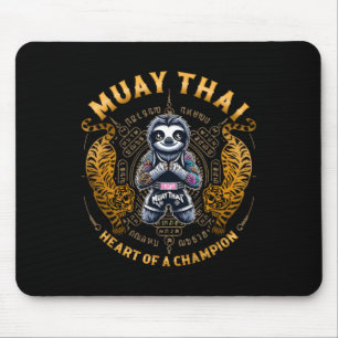 Heart Of A Champion - Kickboxing And Muay Thai Cut Mouse Pad
