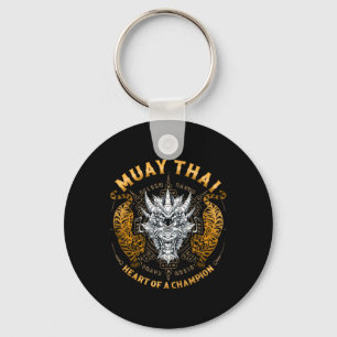 Heart Of A Champion - Kickboxing And Muay Thai Dra Key Ring