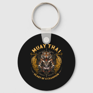 Heart Of A Champion - Kickboxing And Muay Thai Fem Key Ring