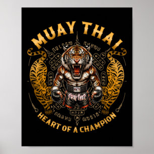 Heart Of A Champion - Kickboxing And Muay Thai Fem Poster