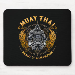 Heart Of A Champion - Kickboxing And Muay Thai Gor Mouse Pad