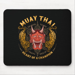 Heart Of A Champion - Kickboxing And Muay Thai Oni Mouse Pad
