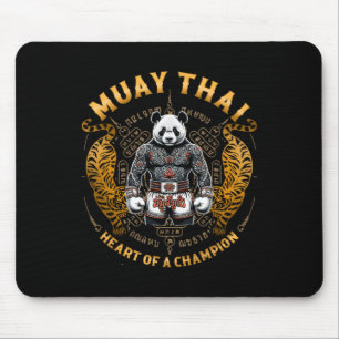 Heart Of A Champion - Kickboxing And Muay Thai Pan Mouse Pad