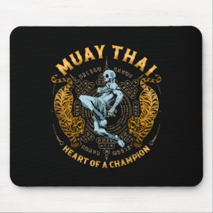 Heart Of A Champion - Kickboxing And Muay Thai Ske Mouse Pad