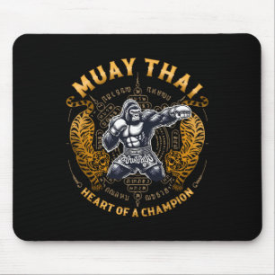Heart Of A Champion - Kickboxing And Muay Thai Str Mouse Pad